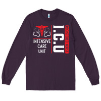 Plum ICU Registered Nurse Medical Intensive Care Unit Long Sleeve Tee - longCreatives