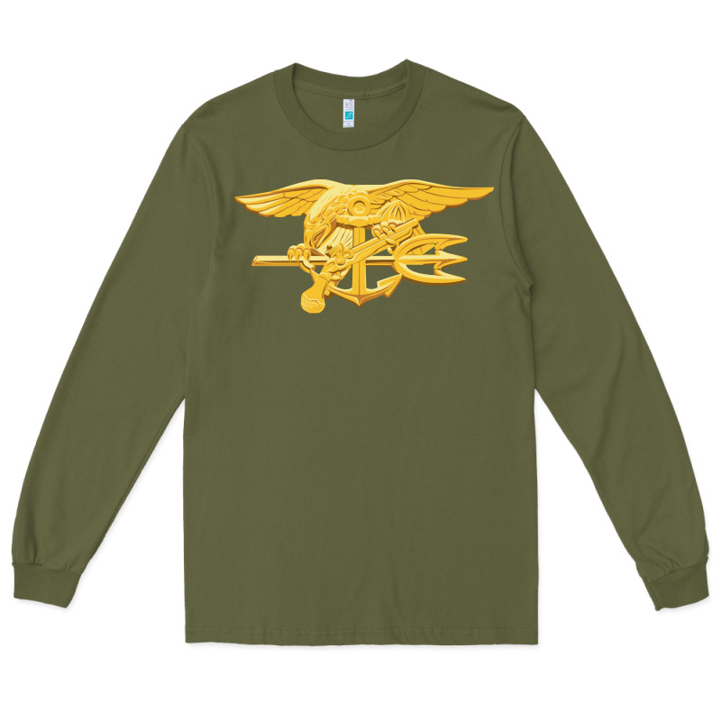 Navy Seals Badge Long Sleeve Tee by longCreatives | Teevron