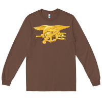 Chestnut Navy Seals badge Long Sleeve Tee - longCreatives
