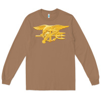 Toasted Coconut Navy Seals badge Long Sleeve Tee - longCreatives