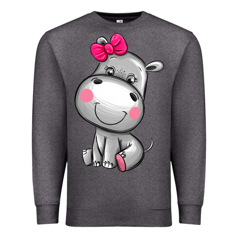 Cute Hippopotamus Premium Sweatshirt by AdoDesignShop | Teevron