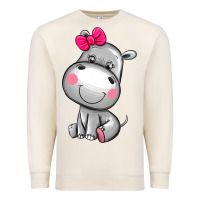 Sandshell cute hippopotamus Premium Sweatshirt - AdoDesignShop