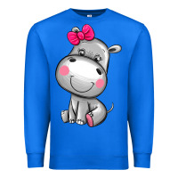 True Royal cute hippopotamus Premium Sweatshirt - AdoDesignShop