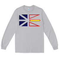 Moon Dust Newfoundland and Labrador Flag - 3 Color Long Sleeve Tee - longCreatives