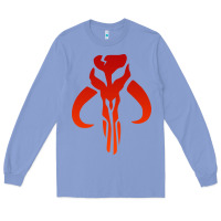 Colony Blue Mando Mythosaur Skull Sticker Long Sleeve Tee - longCreatives
