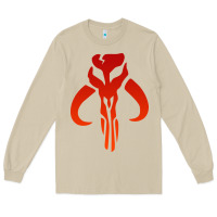 Mushroom Mando Mythosaur Skull Sticker Long Sleeve Tee - longCreatives
