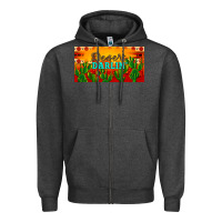 Charcoal Heather desert darlin' aztec desert sunset license plate Zipper Hoodie - Artiststas