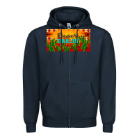 Navy desert darlin' aztec desert sunset license plate Zipper Hoodie - Artiststas
