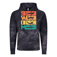 Cloud Black Retro Vintage Swimming Gift For Swimmers Vintage Hoodie - longCreatives