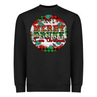 Black Merry Drunk I'am Christmas Heavyweight Sweatshirt - Artiststas