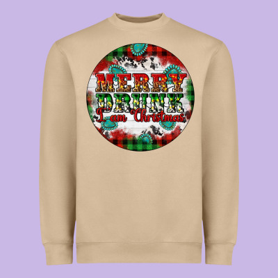 Merry Drunk I'am Christmas Heavyweight Sweatshirt Designed By Artiststas