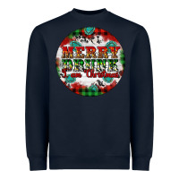 Navy Merry Drunk I'am Christmas Heavyweight Sweatshirt - Artiststas