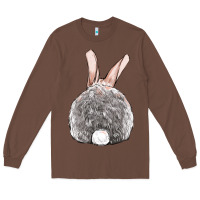 Chestnut Easter bunny back view Long Sleeve Tee - OliviaCreatesArt