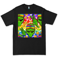 Pride Lgbtq+ Aliens And Stars With Rainbow Premium Tee | Teevron