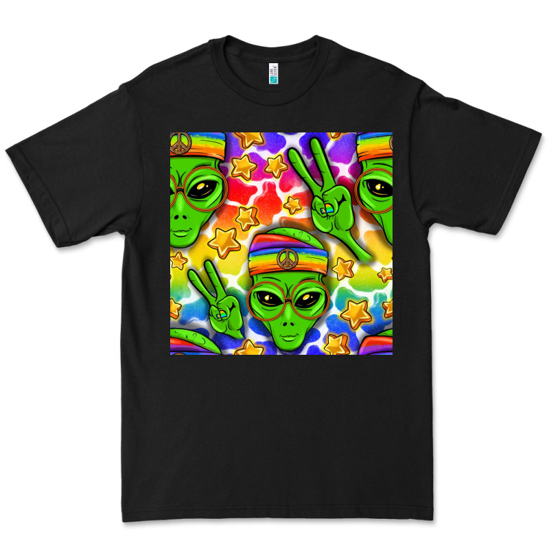 Pride Lgbtq+ Aliens And Stars With Rainbow Premium Tee by NancyCooperArtShop | Teevron