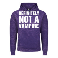 Cloud Purple Definitely Not A Vampire merch Vintage Hoodie - longCreatives
