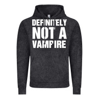 Vintage Black Definitely Not A Vampire merch Vintage Hoodie - longCreatives