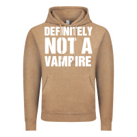 Vintage Coffee Definitely Not A Vampire merch Vintage Hoodie - longCreatives
