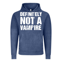 Vintage Denim Definitely Not A Vampire merch Vintage Hoodie - longCreatives