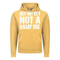 Vintage Mustard Definitely Not A Vampire merch Vintage Hoodie - longCreatives