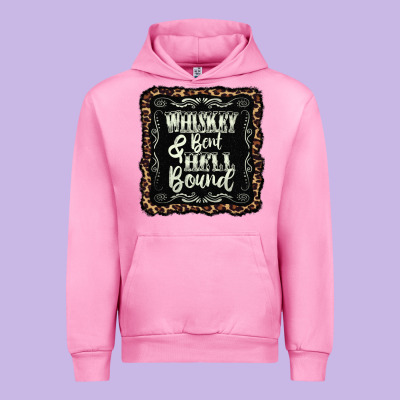 Whiskey Bent Hell Bound Black Urban Hoodie Designed By Adodesignshop