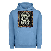 Pigment Pebble Blue whiskey bent hell bound black Urban Hoodie - AdoDesignShop