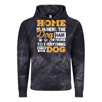 Cloud Black dog t  shirt home is where the dog hair stick funny  gift t  shirt Vintage Hoodie - longCreatives