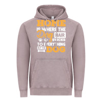 Vintage Zinc dog t  shirt home is where the dog hair stick funny  gift t  shirt Vintage Hoodie - longCreatives