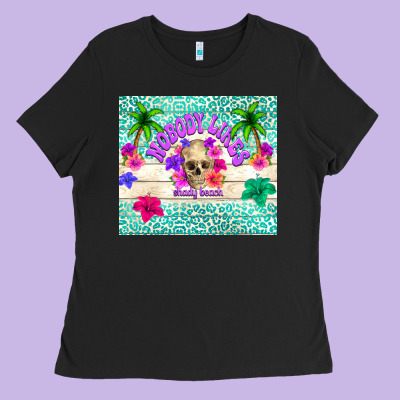 Nobody Likes Shady Beach Ladies Tee Designed By Tumblerdesignbyshophia