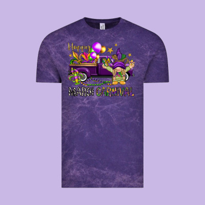 Happy Mardi Carnival With Truck Vintage Tee Designed By Howdyjamesfarm