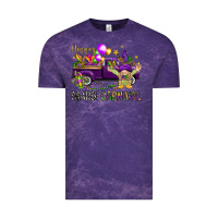 Cloud Purple Happy Mardi carnival with truck Vintage Tee - HowdyJamesFarm
