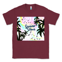 Burgundy summer vibes with birds Classic Tee - TumblerDesignByShophia