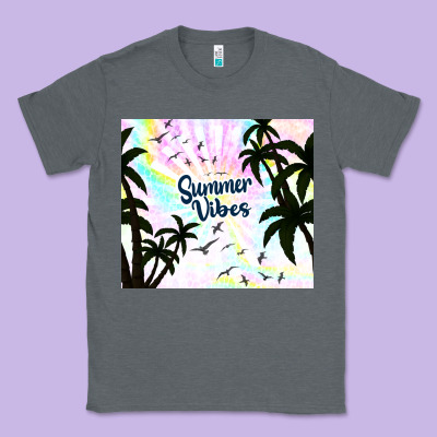 Summer Vibes With Birds Classic Tee Designed By Tumblerdesignbyshophia