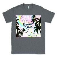Charcoal Heather summer vibes with birds Classic Tee - TumblerDesignByShophia