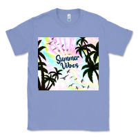 Colony Blue summer vibes with birds Classic Tee - TumblerDesignByShophia