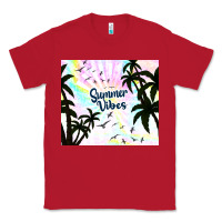 Red summer vibes with birds Classic Tee - TumblerDesignByShophia
