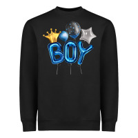 Black Birthday Boy Balloon Heavyweight Sweatshirt - Artiststas