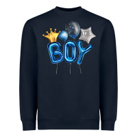 Navy Birthday Boy Balloon Heavyweight Sweatshirt - Artiststas
