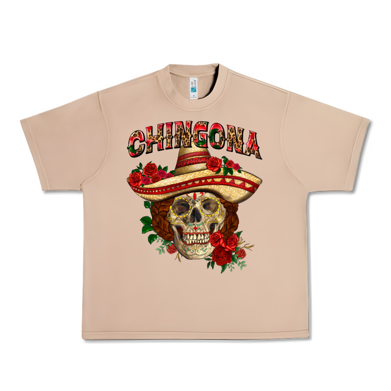 Chingona With Roses Mexico Urban Heavy Tee by HowdyJamesFarm | Teevron