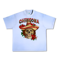 Grape Ice Chingona with roses Mexico Urban Heavy Tee - HowdyJamesFarm