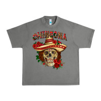 Tornado Chingona with roses Mexico Urban Heavy Tee - HowdyJamesFarm