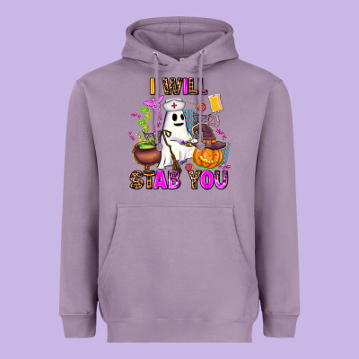 I Will Stab You Nurse Heavyweight Hoodie Designed By Adodesignshop