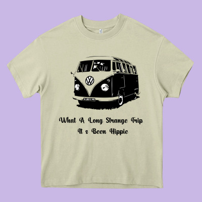 What A Long Strange Trip It S Been Hippie Heavy Core Tee Designed By Bettercallsaul
