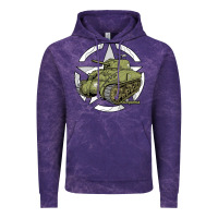 Cloud Purple Sherman M4A1 WWII Army Tank History Vintage Vintage Hoodie - longCreatives