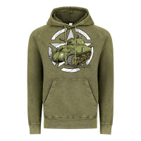 Vintage Olive Sherman M4A1 WWII Army Tank History Vintage Vintage Hoodie - longCreatives