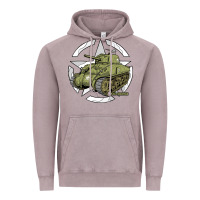 Vintage Zinc Sherman M4A1 WWII Army Tank History Vintage Vintage Hoodie - longCreatives