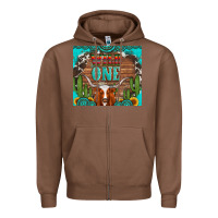 Chestnut wild one longhorn gemstones cactus and sunflowers Zipper Hoodie - Artiststas