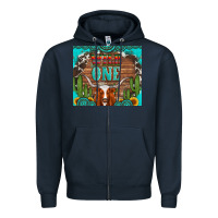 Navy wild one longhorn gemstones cactus and sunflowers Zipper Hoodie - Artiststas