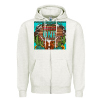 Oatmeal Heather wild one longhorn gemstones cactus and sunflowers Zipper Hoodie - Artiststas