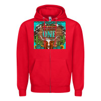 Red wild one longhorn gemstones cactus and sunflowers Zipper Hoodie - Artiststas